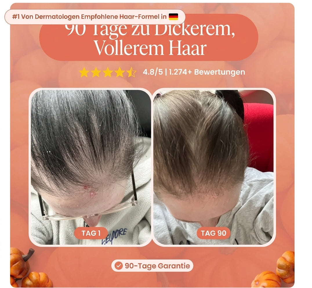 Weniger Haarausfall in 30 Tagen